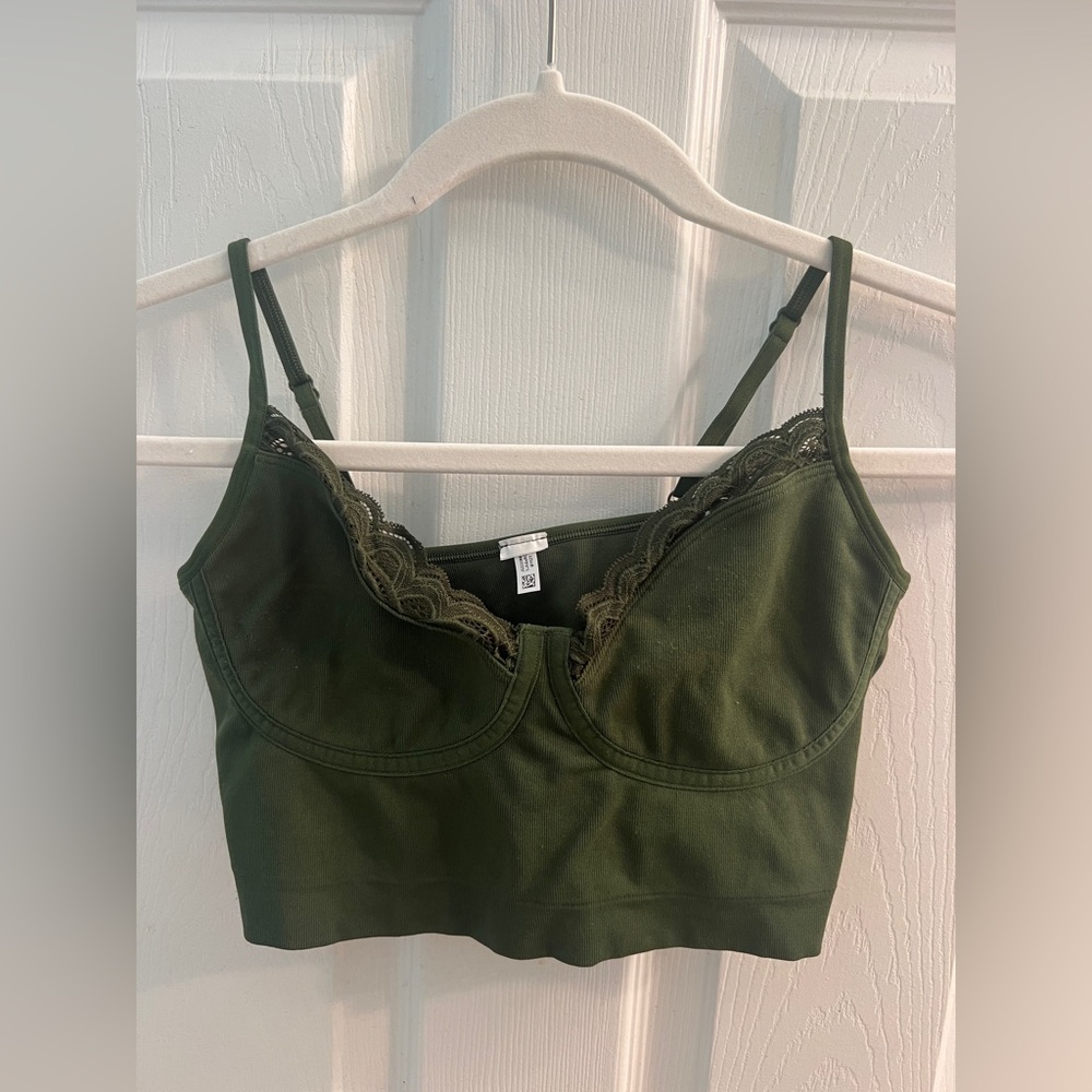 Aerie Green Crop Top